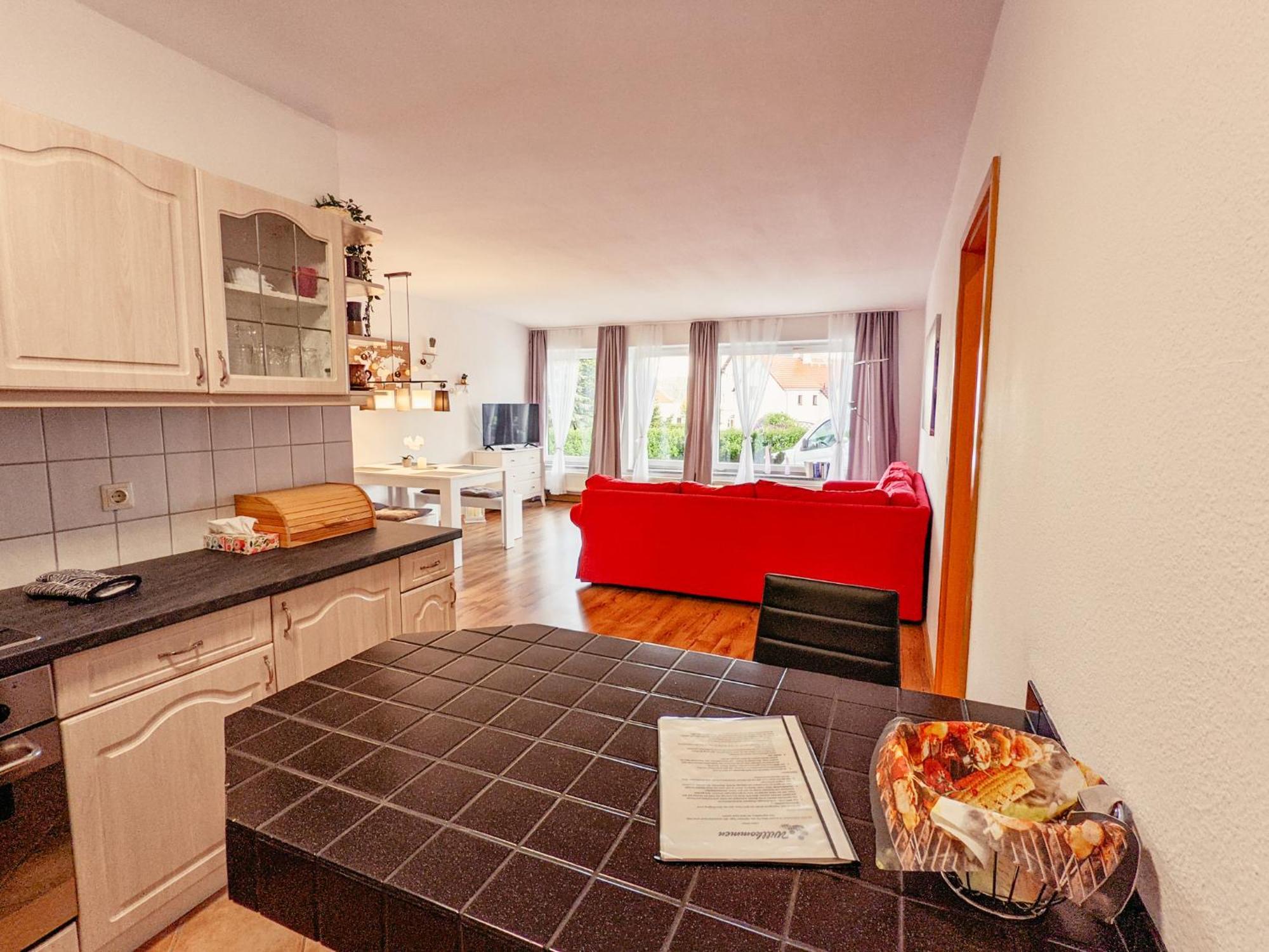 W4 - Urlaubsmagie- Pool, Terrasse, Barbecue Lägenhet Lichtenhain  Exteriör bild