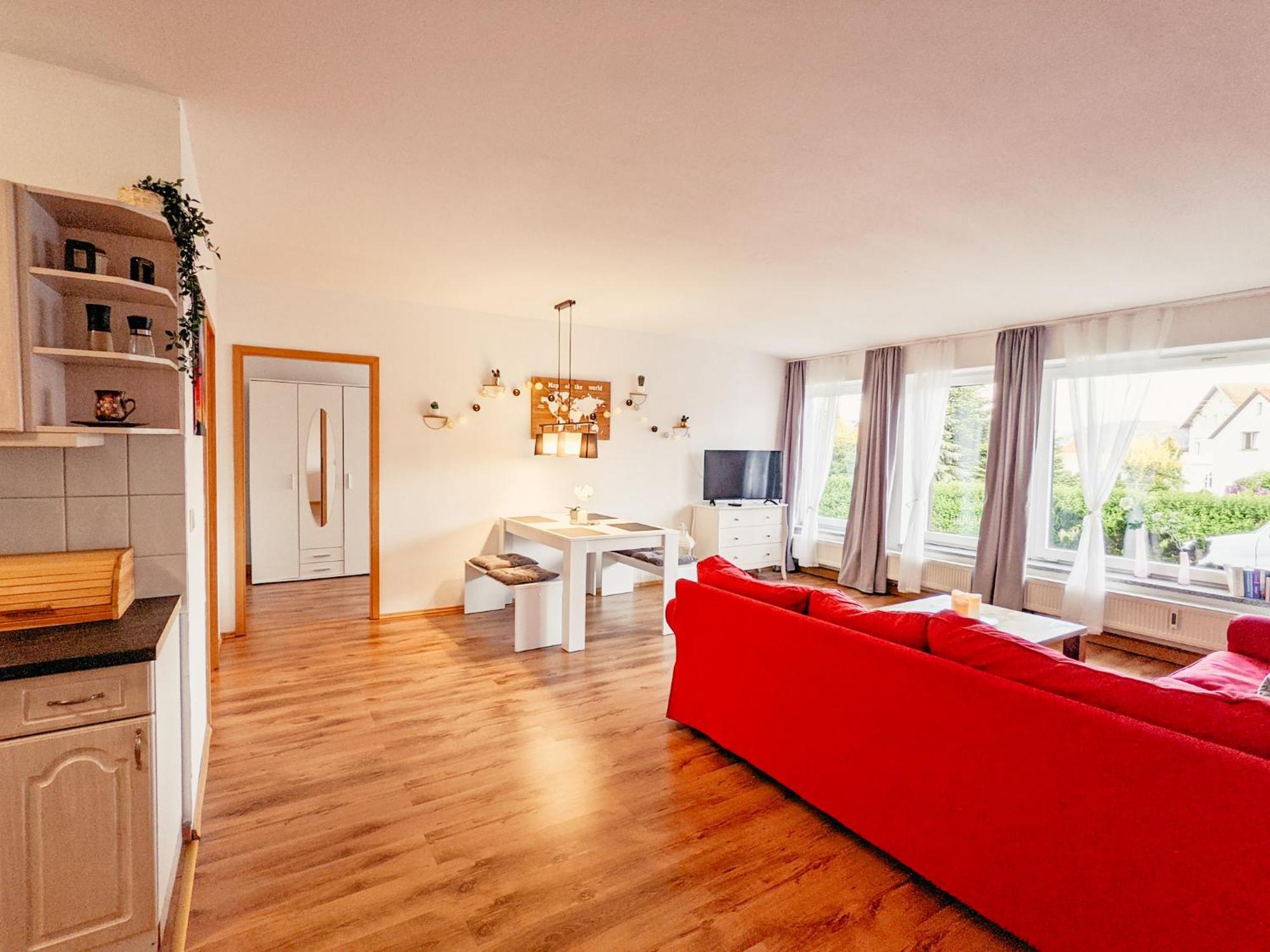 W4 - Urlaubsmagie- Pool, Terrasse, Barbecue Lägenhet Lichtenhain  Exteriör bild